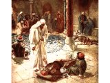 Jesus tells the man at the pool of Bethesda to rise - by William Hole